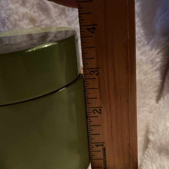 Vintage Avacado Bamboo canister - Picture 6 of 11